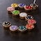 12 Packs: 13 ct. (156 total) Multicolor & Gold Smiley Face Disc Beads, 9.5mm by Bead Landing™